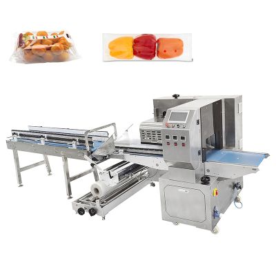 Vegetable Wrapping Machine With Tray Or Without