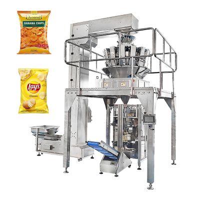 Snacks VFFS Form Fill Seal Weigh Packing Machine