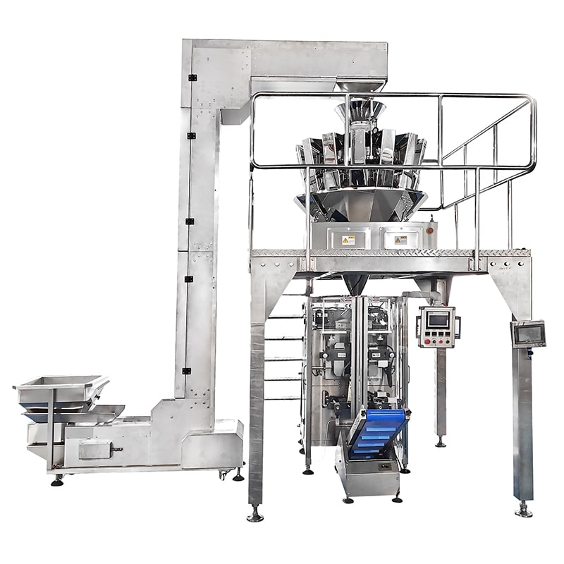 Biscuits Cookies VFFS Form Fill Seal Weighing Packing Machine
