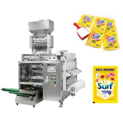 Sachet Detergent Powder Multilane Packing Machine